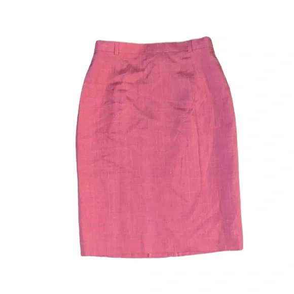 ESCADA linen pink fully lined pencil skirt sz 36 - Picture 1 of 9